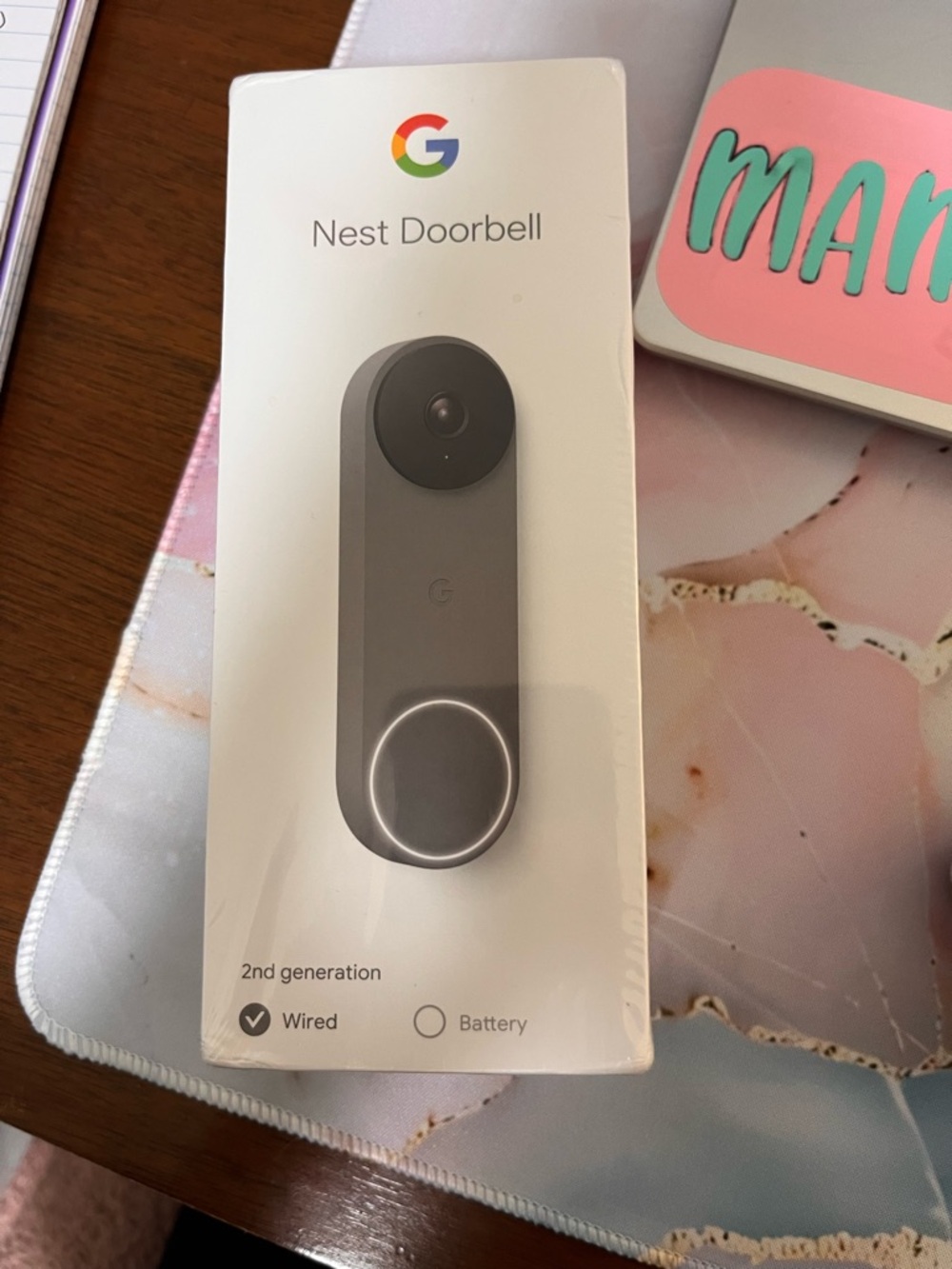 google Nest Doorbell — Charcoal Gray